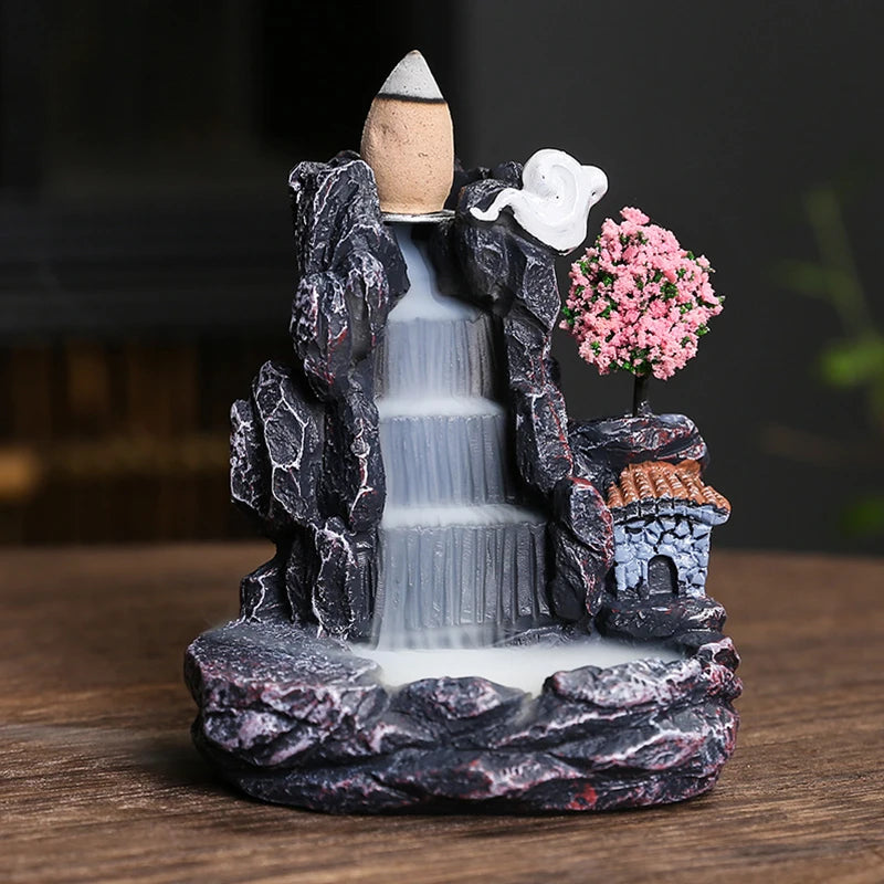 Rauchender Wasserfall aus Keramik